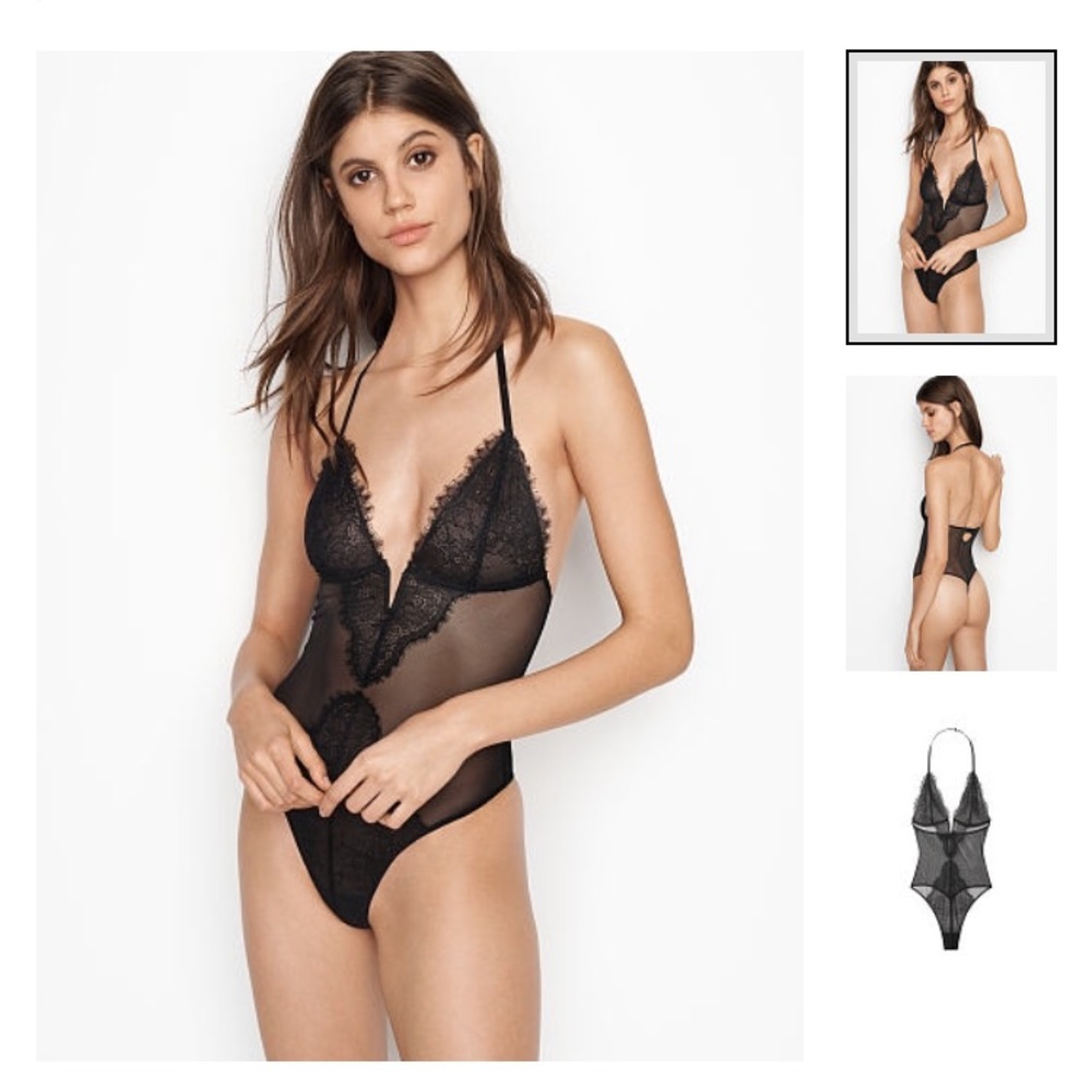 Victoria's Secret V-wire Teddy #Black